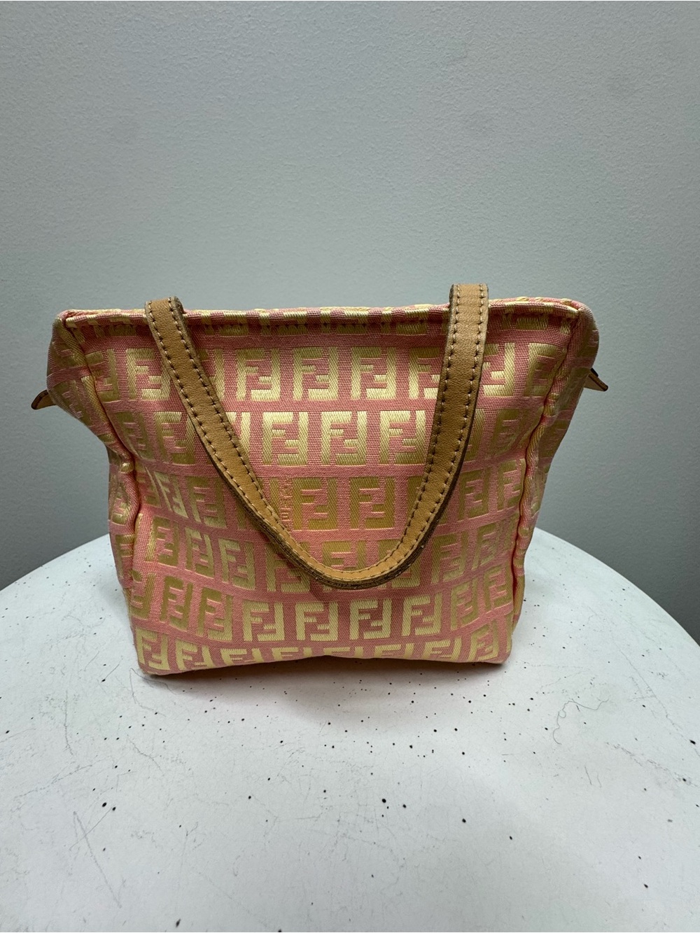 Fendi 2000-2010 Mini Zucchino Canvas Handbag